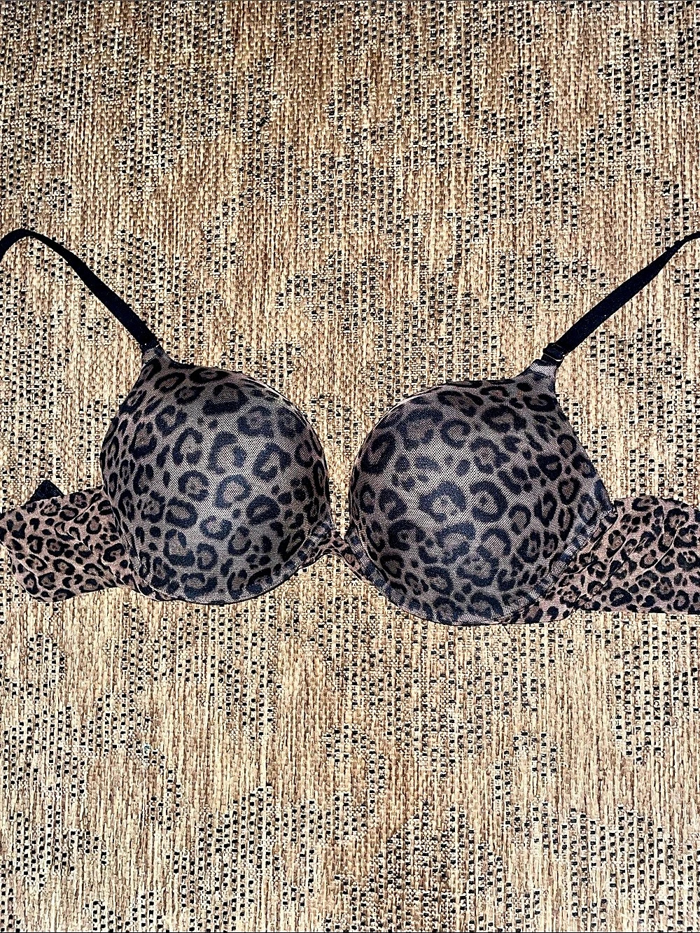 Smart & Sexy Adds 2 Sizes Leopard design Bra 38C